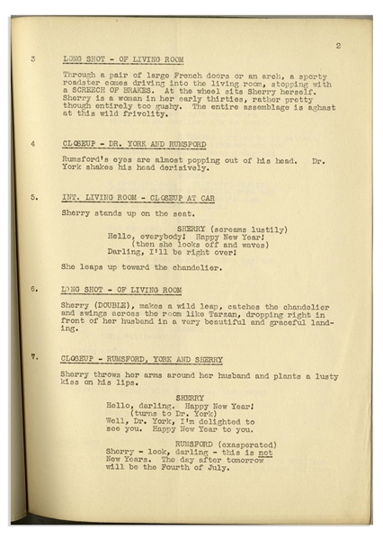 Moe Howard's 34pp. Script Dated January 1939 for The Three Stooges Film ''Three Sappy People'', With Working Title ''Three Sloppy People'' -- Paper Loss to Back Cover, Else Very Good Plus Condition